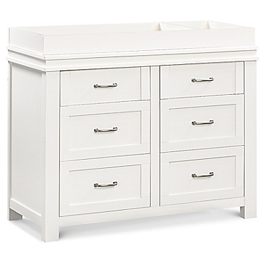 Million Dollar Baby Classic Wesley Farmhouse 6-Drawer Dresser in Heirloom White. View a larger version of this product image.