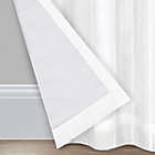 Alternate image 2 for Everhome&trade; Blanche Textured Stripe 95-Inch Light Filtering Curtain Panel in White (Single)