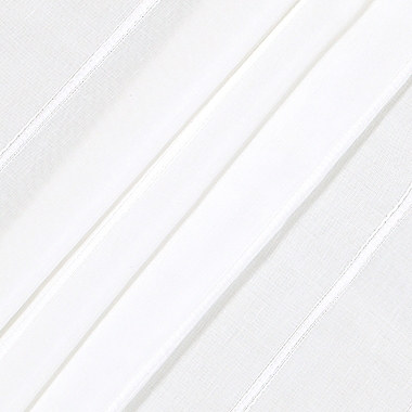 Everhome&trade; Blanche Textured Stripe 95-Inch Light Filtering Curtain Panel in White (Single). View a larger version of this product image.