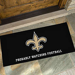 NFL New Orleans Saints 24-Inch x 48-Inch Personalized Oversized Door Mat
