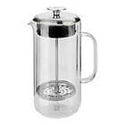Alternate image 0 for Zwilling&reg; J.A. Henckels Sorrento Plus 25 oz. Double Wall French Press in Clear/Silver
