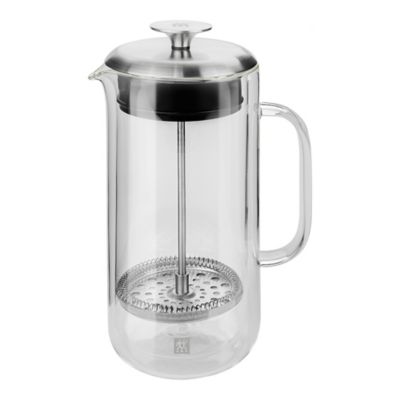 Zwilling&reg; J.A. Henckels Sorrento Plus 25 oz. Double Wall French Press in Clear/Silver