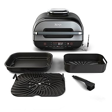 Ninja&reg; Foodi&trade; Smart XL 6-in-1 Indoor Grill with 4-qt Air Fryer, Roast, Bake, Broil, Dehydrate. View a larger version of this product image.