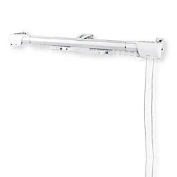 Rod Desyne 48 to 84-Inch Center Open Traverse Curtain Rod in White