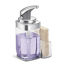 simplehuman® Push Pump Soap Dispenser with Caddy in Brushed Nickel