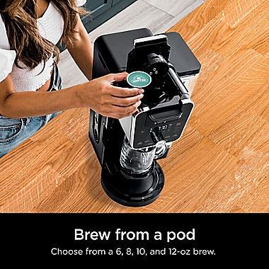 Ninja&reg; CFP201 DualBrew Coffee Maker in Black. View a larger version of this product image.