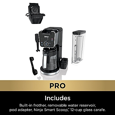 Ninja&reg; DualBrew Pro CFP301 Specialty Coffeemaker System with Frother in Black. View a larger version of this product image.