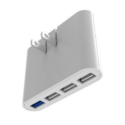 iHome® AC Pro Dual 4-Port Wall Charger in White