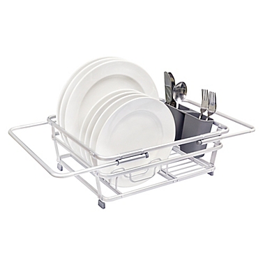 Squared Away&trade; Expandable Aluminum Over-the-Sink Dish Rack. View a larger version of this product image.