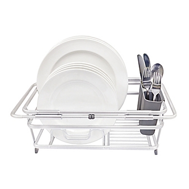 Squared Away&trade; Expandable Aluminum Over-the-Sink Dish Rack. View a larger version of this product image.