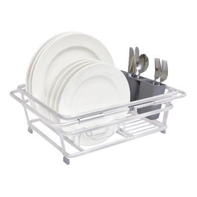 Squared Away&trade; Expandable Aluminum Over-the-Sink Dish Rack