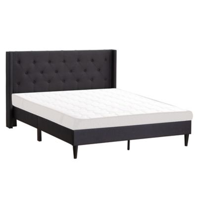 Dream Collection&trade; by LUCID&reg; Twin Wingback Platform Bed in Charcoal