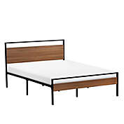 Dream Collection&trade; by LUCID&reg; King Metal and Wood Platform Bed in Brown