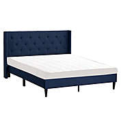 Dream Collection&trade; by LUCID&reg; California King Wingback Platform Bed in Navy