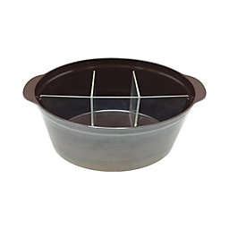 Our Table™ Faux Wood Melamine Oval Utensil Caddy in Brown