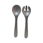 Our Table&trade; Faux Wood 2-Piece Melamine Salad Server Set in Brown