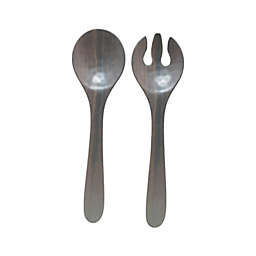 Our Table™ Faux Wood 2-Piece Melamine Salad Server Set in Brown