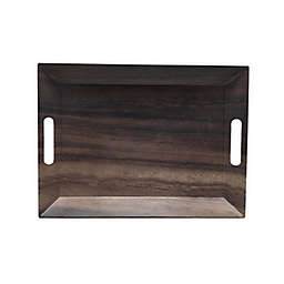 Our Table™ Faux Wood Melamine Serving Tray in Brown