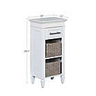 Alternate image 3 for Everhome&trade; 1-Drawer Preassembled Cabinet with Storage Baskets in White