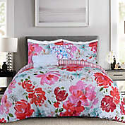 EnvioHome Midnight Floral 5-Piece Reversible Comforter Set