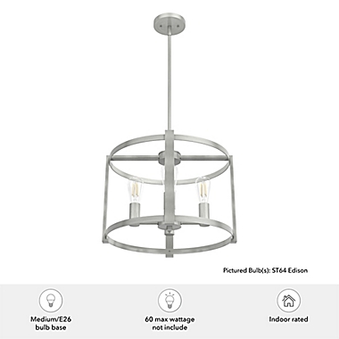 Astwood Brushed Nickel 4 Light Chandelier. View a larger version of this product image.