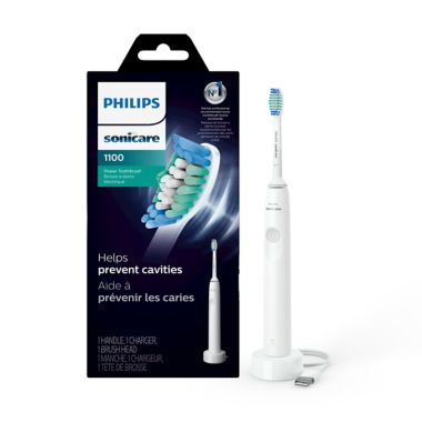 Philips Sonicare&reg; Power 1100 Electric Toothbrush in White. View a larger version of this product image.