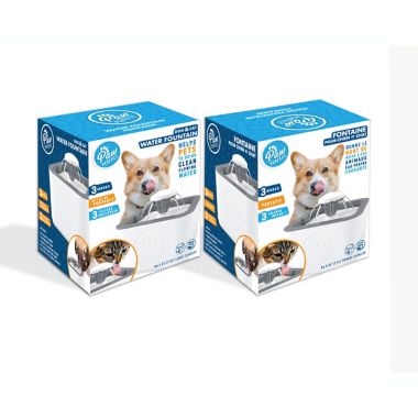 Bell + Howell&reg; Paw Perfect ASTV Pet Water Fountain in White. View a larger version of this product image.