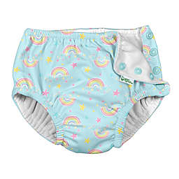 i play.® by green sprouts® Rainbows Snap Reusable Swim Diaper in Aqua