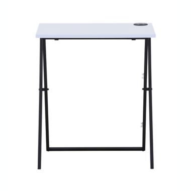 Simply Essential&trade; Folding Desk with Qi Charger in White/Black. View a larger version of this product image.