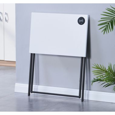 Simply Essential&trade; Folding Desk with Qi Charger in White/Black. View a larger version of this product image.