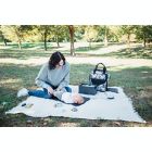 Alternate image 9 for Baby Brezza&reg; Lucia Caddy Tray Diaper Bag in Black/White