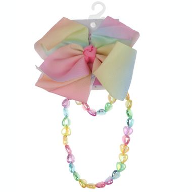 Capelli&reg; Kid's Jewelry, Necklace, Bracelet, Bow 3-Piece Set. View a larger version of this product image.