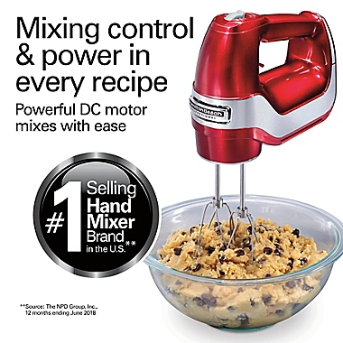 Hamilton Beach&reg; Professional 5-Speed Hand Mixer in Red. View a larger version of this product image.