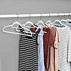 Alternate image 12 for Squared Away&trade; Velvet Slim Suit Hangers with Chrome Hook in White (Set of 50)