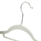 Alternate image 5 for Squared Away&trade; Velvet Slim Suit Hangers with Chrome Hook in White (Set of 50)