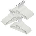 Alternate image 11 for Squared Away&trade; Velvet Slim Suit Hangers with Chrome Hook in White (Set of 50)