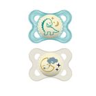 Alternate image 0 for MAM Night Age 0-6 Months Glow-in-the-Dark Pacifier in Blue (2-Pack)