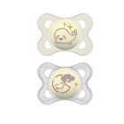 Alternate image 0 for MAM Night 2-6M 2-Pack Glow in the Dark Pacifiers