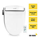 Alternate image 1 for SmartBidet Electric Bidet Seat for Elongated Toilets in White
