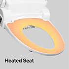 Alternate image 3 for SmartBidet Round Electric Bidet Seat with Remote Control in White