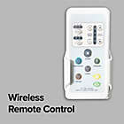 Alternate image 6 for SmartBidet Round Electric Bidet Seat with Remote Control in White