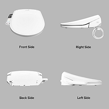 SmartBidet Electric Bidet Seat for Most Elongated Toilets in White. View a larger version of this product image.