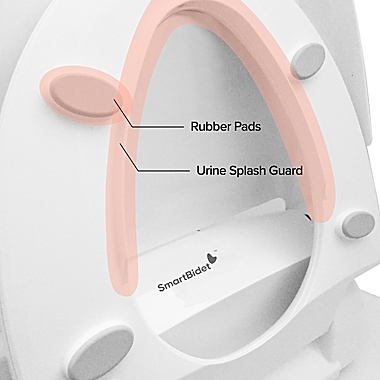 SmartBidet Electric Bidet Seat for Elongated Toilets in White. View a larger version of this product image.