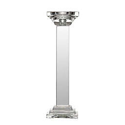 A&B Home Leon Medium Crystal Pillar Candle Holder in Clear