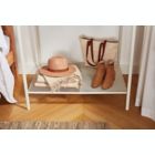 Alternate image 5 for Squared Away&trade; 2-Tier Garment Rack with Storage Base in Blond/Coconut Milk