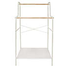 Alternate image 3 for Squared Away&trade; 2-Tier Garment Rack with Storage Base in Blond/Coconut Milk