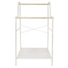 Alternate image 3 for Squared Away&trade; 2-Tier Garment Rack with Storage Base in Blond/Coconut Milk