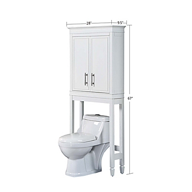 Everhome&trade; Cora Over Toilet Space Saver in White. View a larger version of this product image.