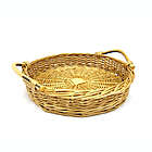 Alternate image 0 for Bee &amp; Willow&trade; 14-Inch Round Willow Tray with Rattan Handles in Natural