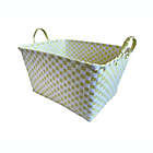 Alternate image 0 for Simply Essential&trade; Checkerboard Tote Basket in Limelight